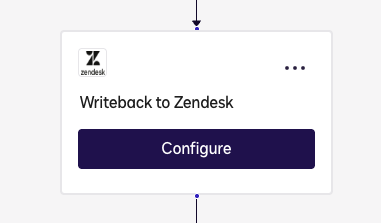 Configuring Zendesk writeback step