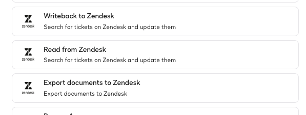 Zendesk steps