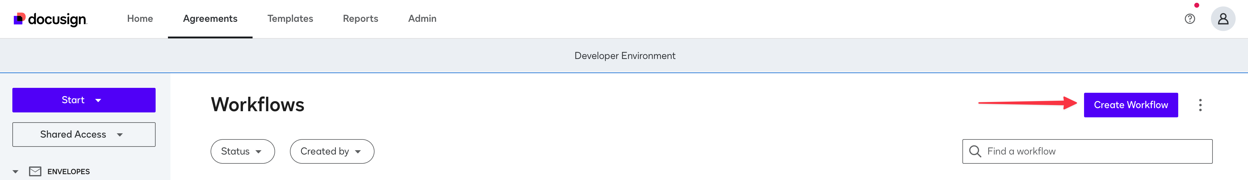 Creating a new workflow